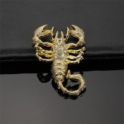 Adesivo divertente per lo styling dell'auto con scorpione 3D, emblema per auto in metallo con scorpione, distintivo, adesivi per auto, styling dell'auto