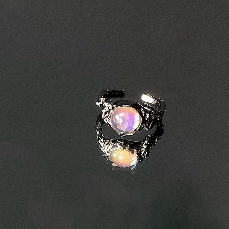 Y2k Kristall Herz Ringe Set Für Frauen Mädchen Vintage Zinklegierung Farbe Unregelmäßige Ringe Mode Kpop Zirkon Ringe Party Zirkon Geschenke