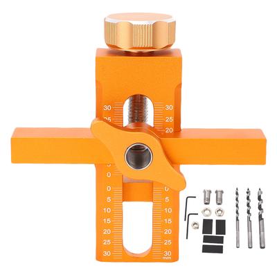 Schranktürmontagelehre Aluminiumlegierung Verstellbarer Arm Türinstallations-Positionierungskit mit 6mm 8mm