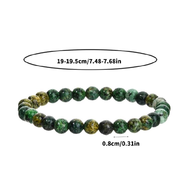 Secure Closure Comfort Fit Mixed Material Handmade Bracelet with Accompanying Sentiment Card