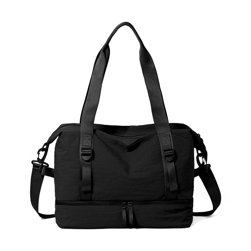 

Luggage Storage Short-distance Travel Bag Independent Shoe Warehouse Fitness Bag Can Be Set With Pull Rod Travel Handbag чорний