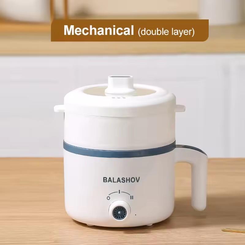 Panela de Arroz Elétrica 1.7L Camada Única Dupla 220V Multicooker Antiaderente Inteligente Mecânica Multicooker Panela de Arroz Cozido no Vapor para Casa
