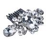 Women's Wedding Flower Rhinestone Faux Pearl Hair Clip Bridal Hair Comb Jewelry
