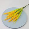 Yellow Flower Artificial Wheat Ears Rice Plant Bouquet 7 Forks Fake Plants  Office Hotel Decor