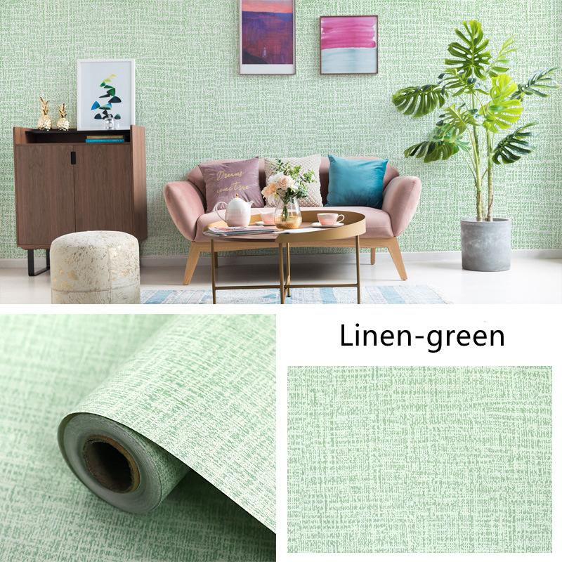 

Льняной узор Самоклеящиеся обои Утолщенные водонепроницаемые наклейки Имитация льняных обоев Самоклеящиеся наклейки для стен дома 40cmx500cm