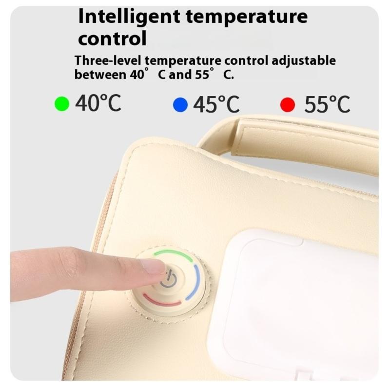 Intelligent Heating Container Box For Baby Wet Wipes Feature 3 Heating Modes and Compact Travel Daily Use