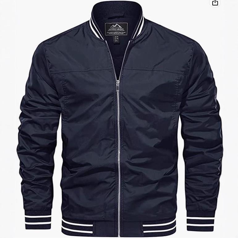 Trendy European Lightweight Windproof Bomber Jacket