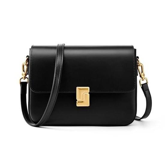 MFFOR Shoulder Bag Genuine Leather Womens Compact Comes 2 Straps 450g Lightweight Can Fit Long Wallet High-Quality Appearance