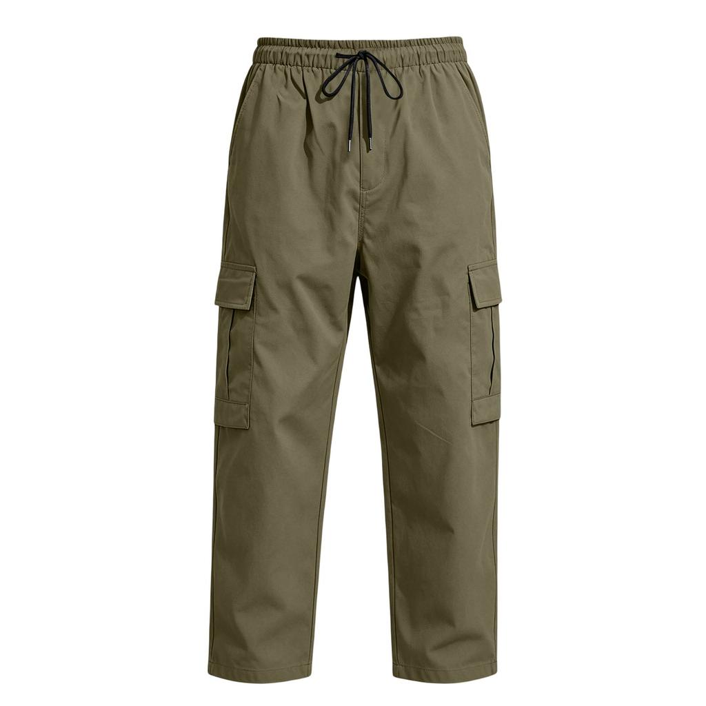 Men's Casual Cargo Pants with Loose Straight Leg for Everyday Wear