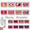 New Creative Tai Chi Cat Eyes Heart Flowers Italian Charm Links Fit 9mm Stainless Steel Bracelet Women Men DIY Making Gifts