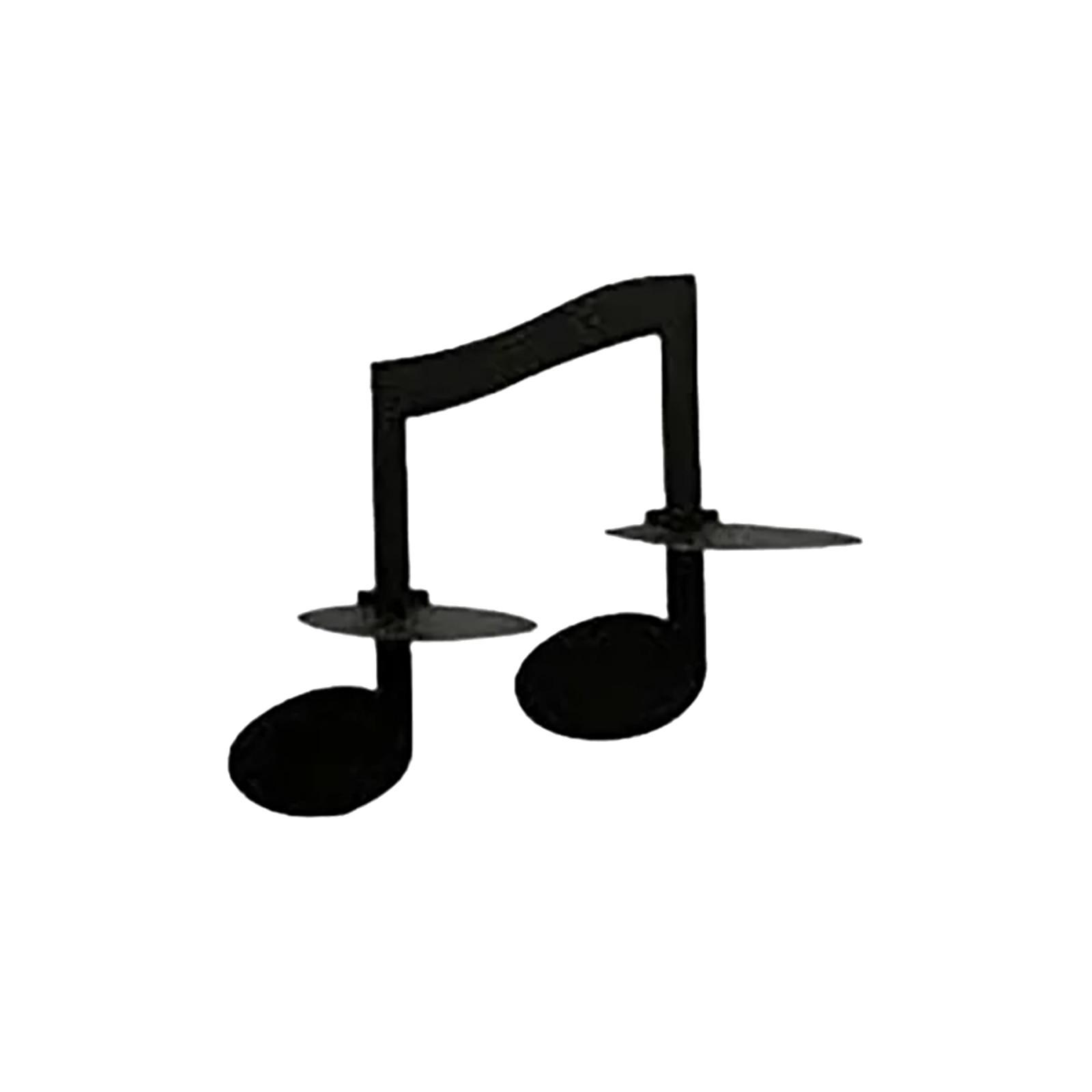 Подсвечник в виде ноты Поделки Декор в виде музыкальной ноты Подарки Декор для дома и офиса Подарки для пианистов Сувениры Подсвечник из витражного стекла One Size