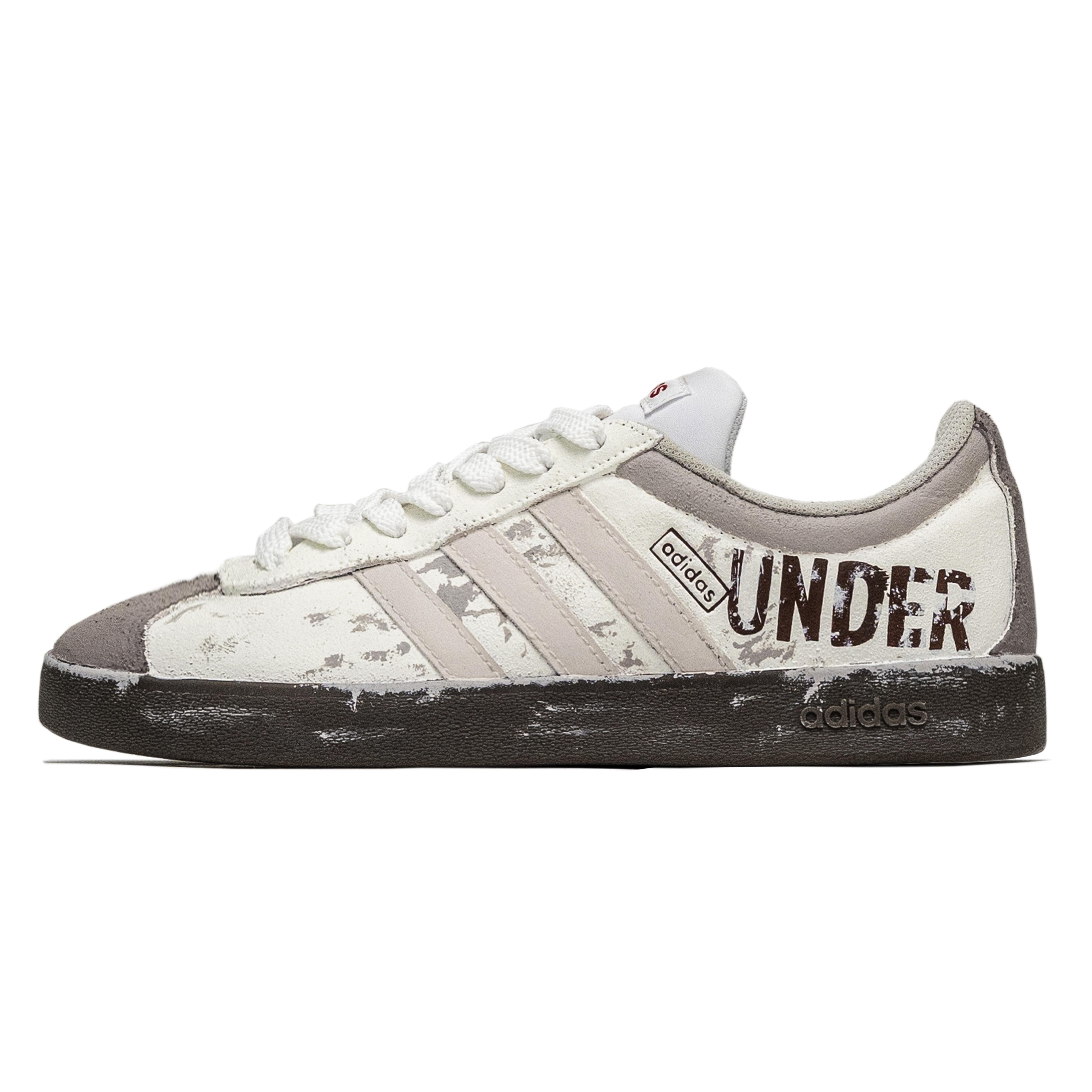 Adidas Neo VL Court Lifestyle Between Wilderness Leather Slip Resistant Cushioning Abrasion Resistant HQ1802(Team60-) 40⅔