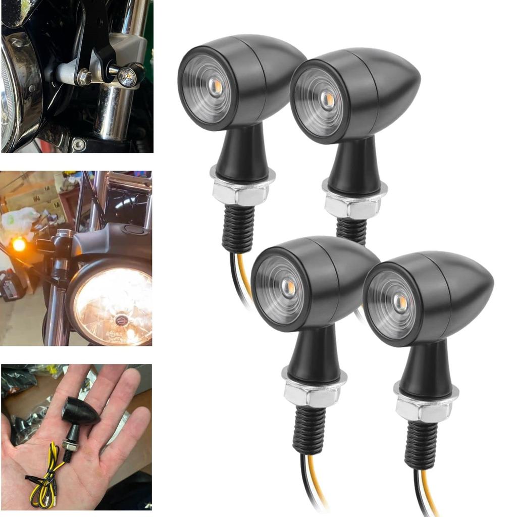 Petchor LED Turn Signal, Micro LED Turn Signal, 4 LED Turn Signals, Motorbike Turn