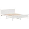 Vidaxl Bed Frame Without Mattress, White, 120X200 Cm, Pine Wood