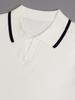 IKALOOK Ribbed Long Sleeve Knit T-Shirt Tee108A