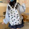Small Fresh Schoolbag Female Junior High School Student Cute Cartoon Graffiti High School Student Backpack Large Capacity Computer Backpack Tide
