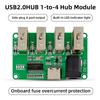 DC 5V USB 2.0 HUB 1 to 4 HUB Module FE1.1S Chip Transmission Speed 480Mbps For Keyboard Mice Portable Hard Drive Card Reader