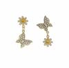 Asymmetrical Korean Butterfly Earrings for Women: Niche Design, Fashion-Forward
