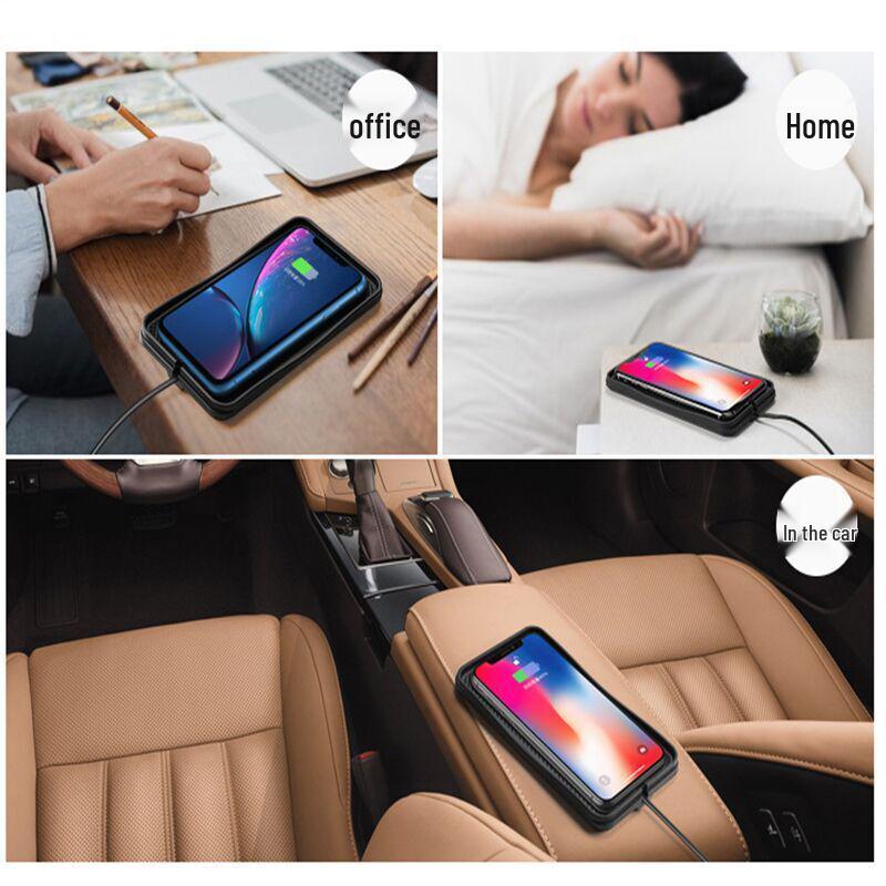 Wireless Car Charger Pad & Phone Holder for QI-Enabled Devices