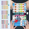 Kid Mini TikTok 64+1 Block Seaside Escape Mahjong Game with Pattern Flag Vs Ball Relax Time 1 2 3 4 Players Puzzle Game Toy Gift