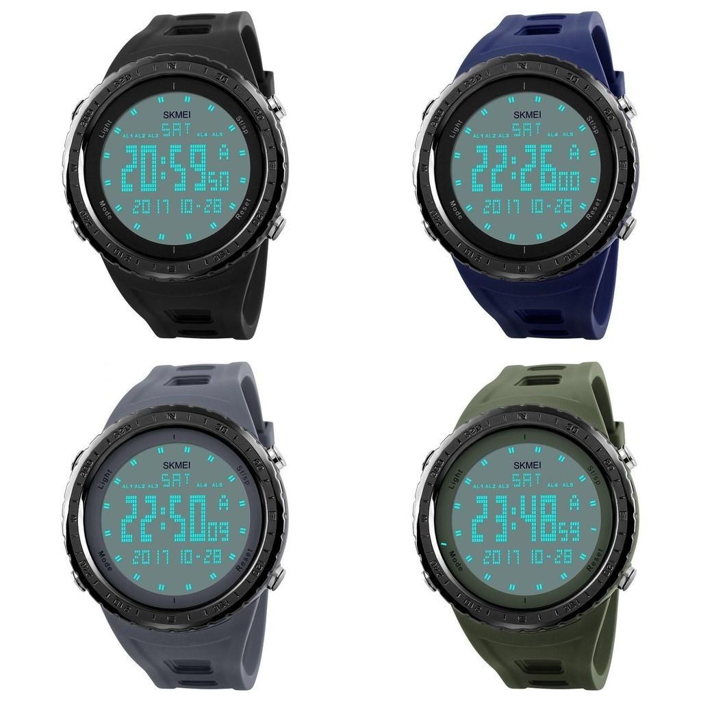 Skmei Men Led Digital Alarm Sport Watch With Premium Quality Silicone Strap And Timeless Design