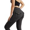 Yousheng Women High Waist Cargo Leggings with Pockets Tummy Control Hip Lifting Yoga Workout Tight Pants Stretch Body Shaping Skinny Trousers