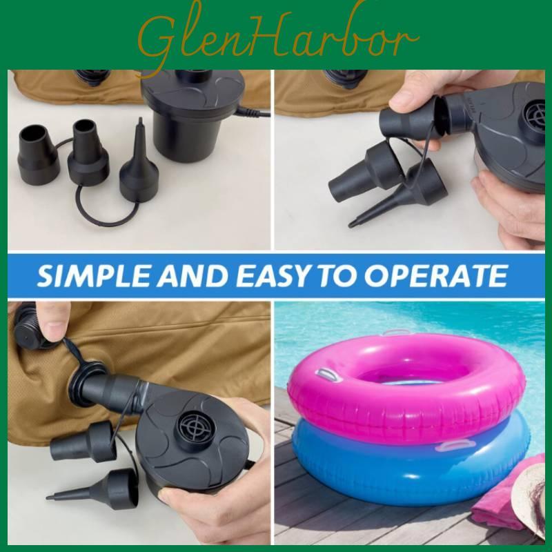 Electric Air Pump For Home Use And Camping With Abs Material And Portable Design