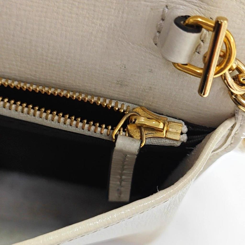 [Pre-Owned] Gucci Horsebit 1955 Wallet With Chain 'Beige/Ebony/White' - Very Good #1HI24IQ