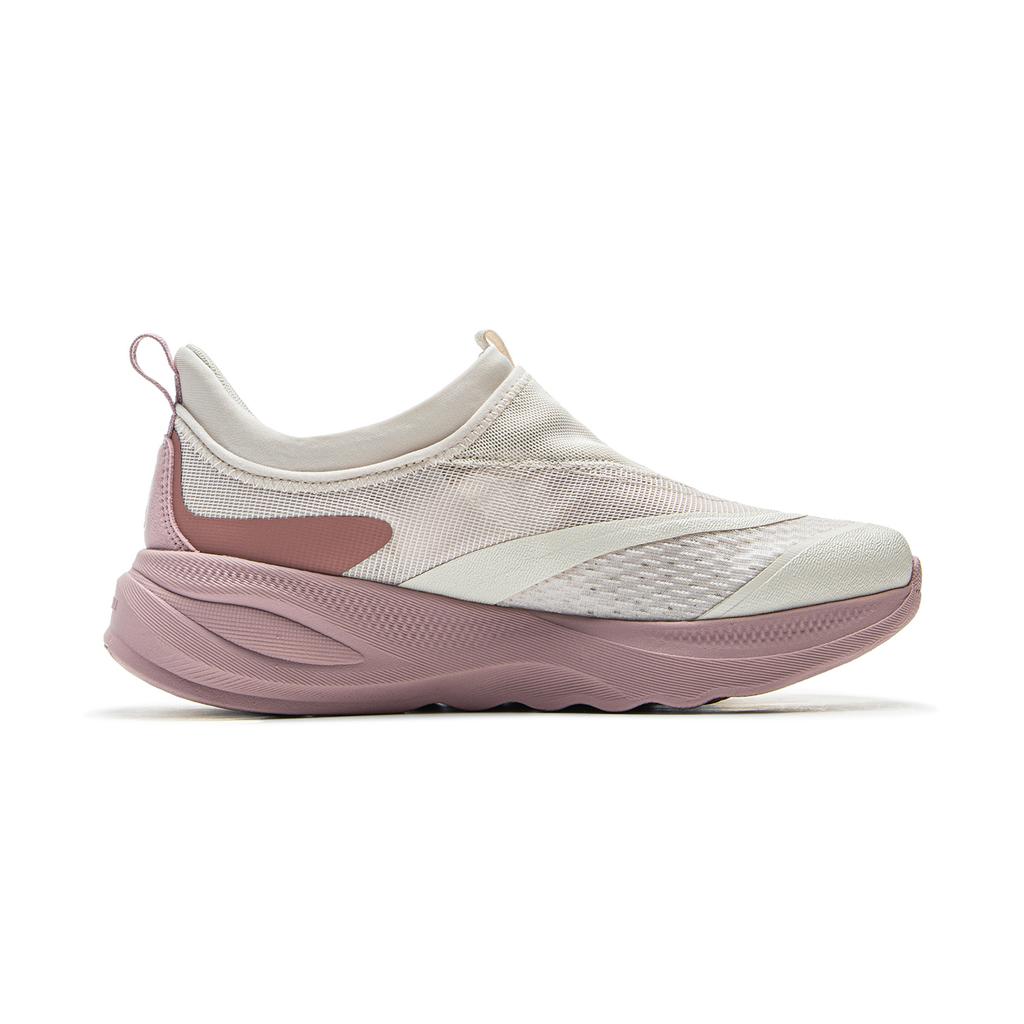 Li-Ning Soft Go 2 Trendy Comfortable Versatile Fashion Breathable Lightweight Low-Top Casual Shoes Women Sneaker Gray Pink AGLV006-40