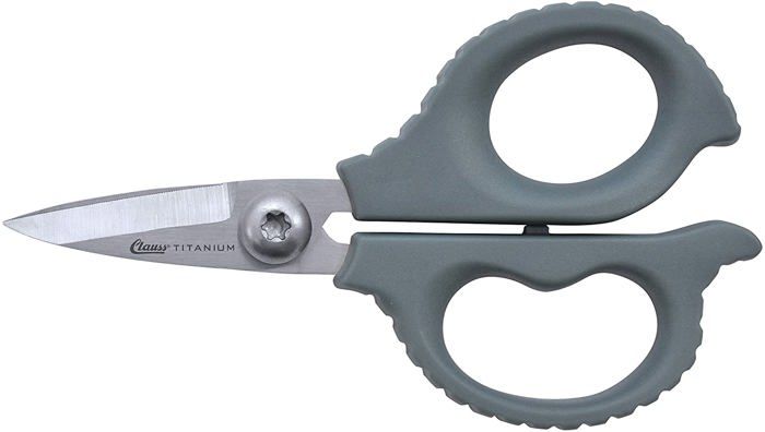 Cisaille à main - Clauss - 18475 - Titane - 14 cm - Lames dentées
