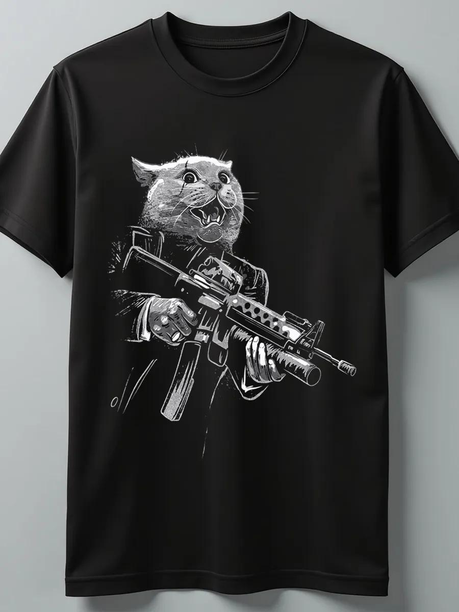 T-shirt with glowing Mickey Horror movies print 2XL