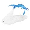 3D Printed Blue Ice Dragon Lamp Novel Creative Battery Operated Desk Lamp Decor Breathing Night Light Ornament for
