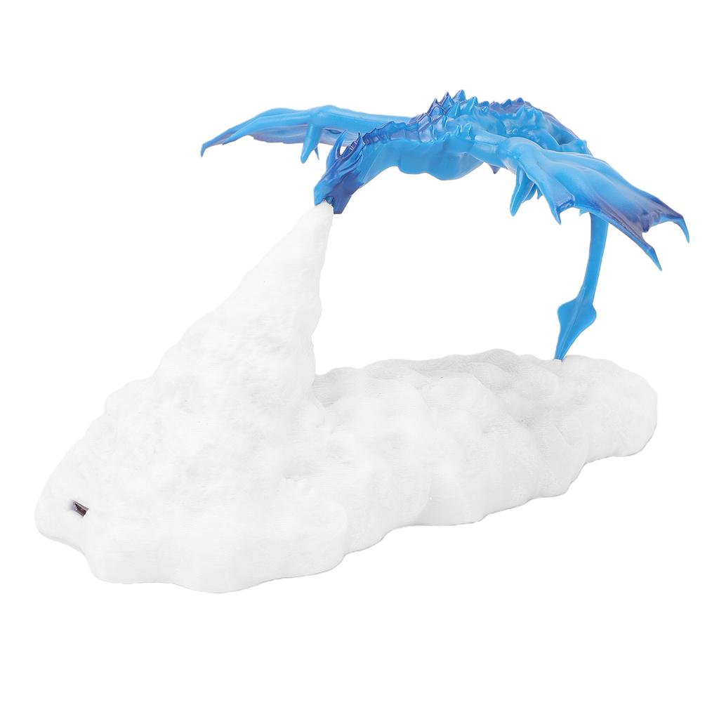 3D Printed Blue Ice Dragon Lamp Novel Creative Battery Operated Desk Lamp Decor Breathing Night Light Ornament for