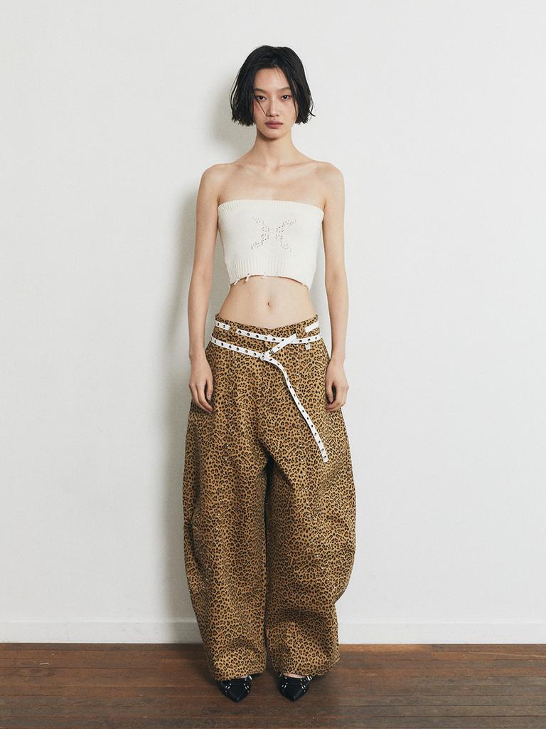 HALF DEVIL US Cotton Balloon Pants_Leopard