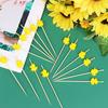 100 Pcs Disposable Bamboo Picks Food Fruit Cocktail Handmade Toothpicks