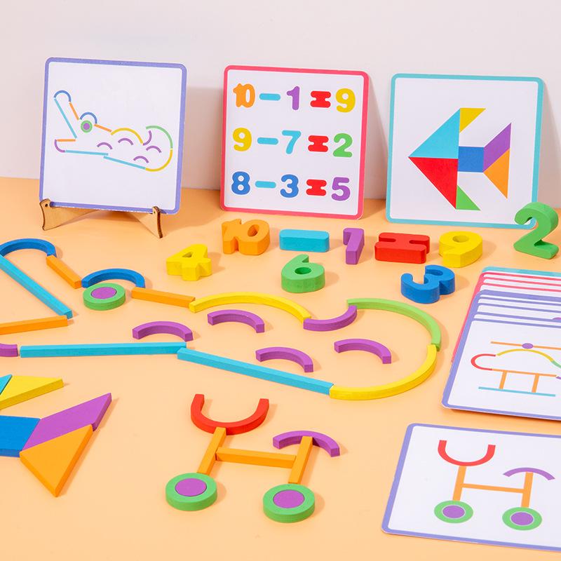 Kids' Creative Tangram Puzzle: Educational Logic and Building Blocks for Early Learning