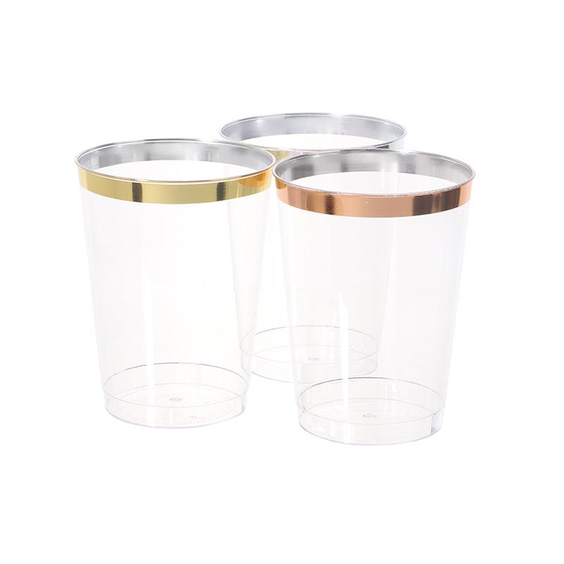 10Pcs 300Ml Phnom Penh Cup Hard Plastic Water Cup 10 Oz Plastic Wine Cups