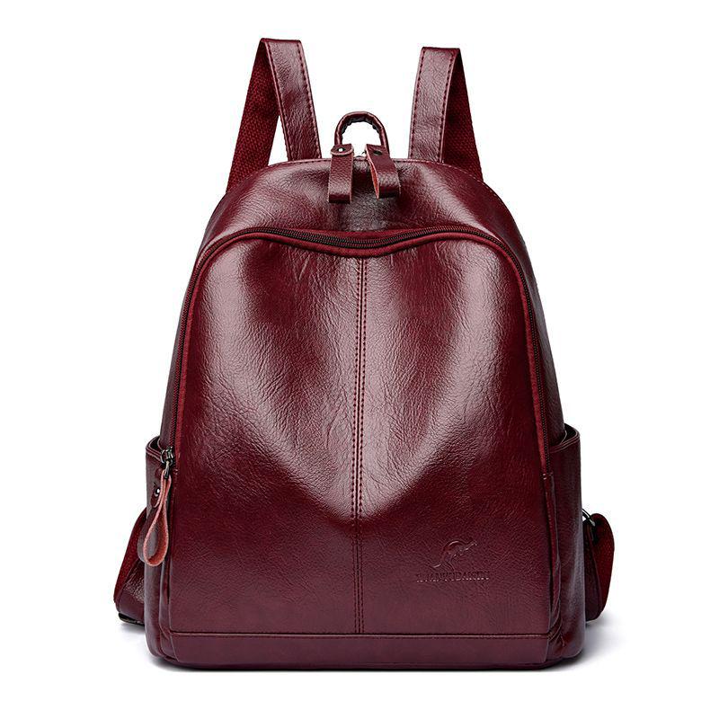 Damen 2025 Mode Rindsleder Rucksack - Weiches Leder, Großes Fassungsvermögen für Reisen