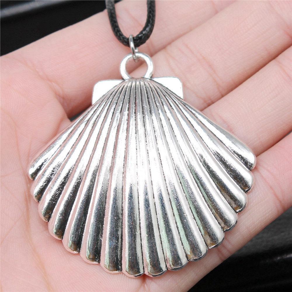 45cm Necklace Leather Chain Big Marine Life Minimalist Jewelry Components QN047