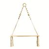 Macrame Hanging Shelf Boho Wall Decor Bedroom 1 PC Rustic Wood Floating Shelves for Room Nursery Bathroom Living Room College