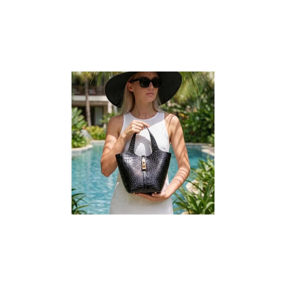 LANGING Handbag, Women's Tote Bag, Large Capacity, Popular, Commuter Bag, Eco-Leather, Synthetic