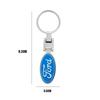 Car Sticker 2026 Ford New 2025 Hot Car Keychain Vintage Leather Keyring Creative Key Chain For Ford Focus 2 3 Mondeo Kuga Fiesta