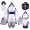 Genshin Impact Scaramouche Cosplaly Costume Wig Halloween Outfit Party Carnival