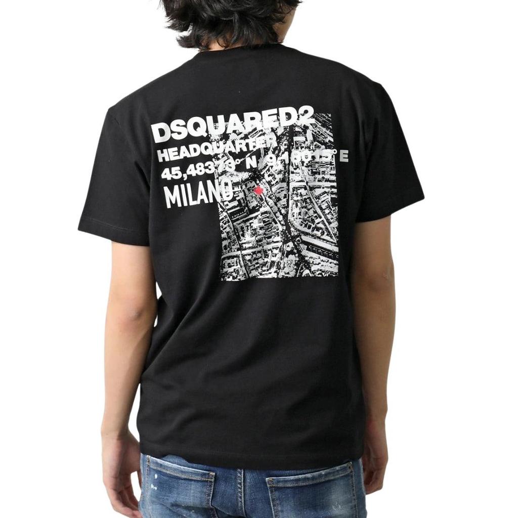 DSquared2 Mens Map Cool Fit T-Shirt