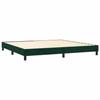 Maison Exclusive - Sommier à lattes de lit et matelas Vert foncé 200x200cm Velours
