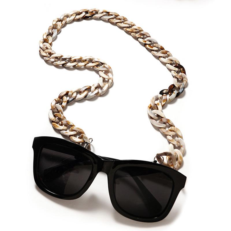 Fashion Eyeglass Sunglasses Chain Glasses Holder Acrylic Women Jewelry Oranments KTY