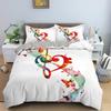 Musical Note Bedding Set 3pcs Music Theme Quilt Cover KingQueen Size With Pillowcase Fashionable Psychedelic Soft Duvet Cover