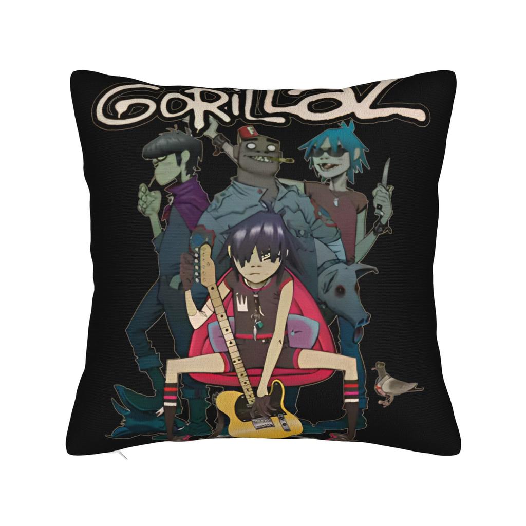 Gorillazs Pillow Cover  Custom Cushion Cover Vintage Pillow Case For Office Car Home Decor