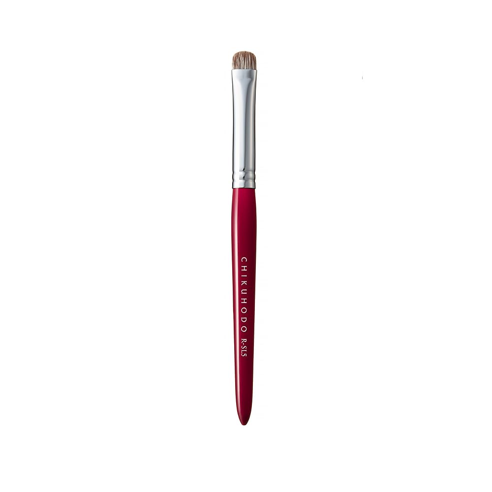 Authentic Kumano Brush Chikuhodo Silver Fox Shadow Liner Red Regular Makeup CHIKUHODO Brush, Shaft, RR-SL5, Hiroshima, Series, Brush, (Red)