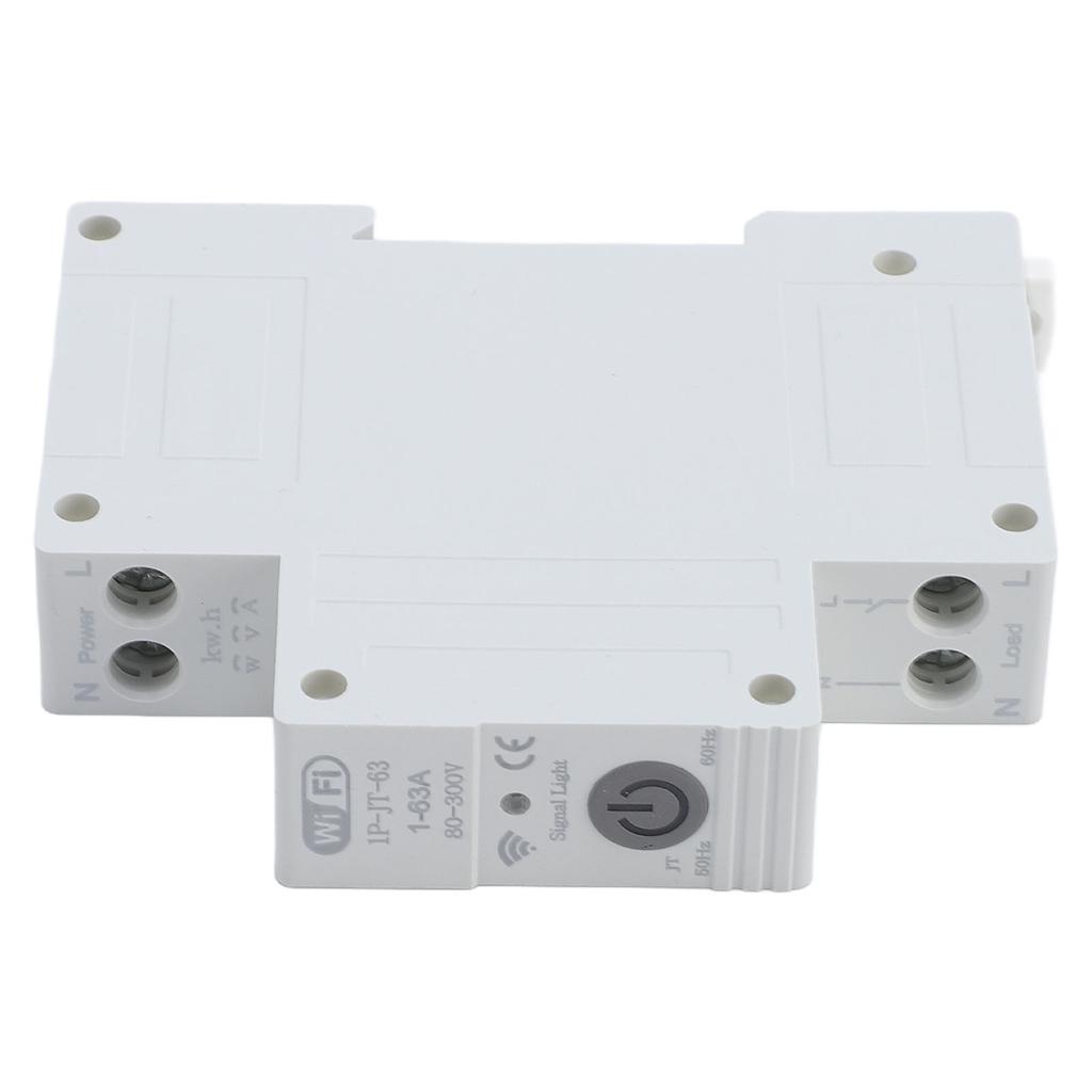 WiFi Smart Circuit Breaker Smart Meder Breaker WiFi Enabled Circuit Breaker 1-63A Remote Modes Timer Overload   with App Control for Smart Ho